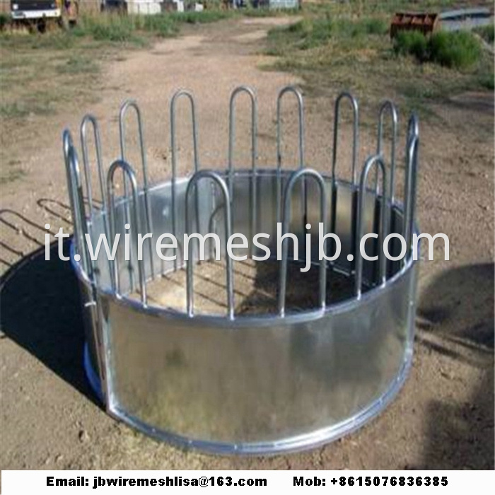 Galvanized Cattle Hay Bale Feeder